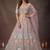 Dazzling Lavender Sequins Net Wedding Wear Lehenga Choli