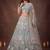 Sparkling Pista Green Embroidered Net Marriage Wear Lehenga Choli