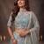 Sparkling Pista Green Embroidered Net Marriage Wear Lehenga Choli