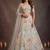 Majestic Off-White Sequins Net Party Wear Lehenga Choli