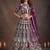 Awesome Wine Sequins Net Reception Wear Lehenga Choli with Dupatta