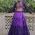 Purple Colour Bandhani Print Muslin Cotton Navratri Lehenga Choli Set