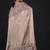 Pink zarkan embroidered work art silk saree