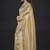 Yellow zarkan embroidered work art silk saree