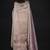 Lavender zarkan embroidered work art silk saree