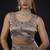 Lavender zarkan embroidered work art silk saree