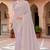 Sequin embroidered work lavender georgette designer saree