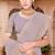 Sequin embroidered work lavender georgette designer saree