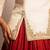 Rust Orange Embroidered Crepe Indo Western Lehenga Set