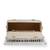   blush & bead ivory & pastel multi suede embellished clutch
