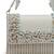  blush & bead ivory & pastel multi suede embellished clutch
