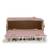  blush & bead dusky pink & pastel multi suede embellished clutch