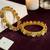 Set of 2 gold plated pacheli kundan kada bangle set