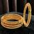 Set of 4 gold plated thushi style bangles