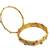 Set of 4 gold plated sleek kundan bangles