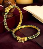 Set of 2 hathi mora meenakari style bangles