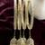 Set of 4 antique gold plated latkan bangle set