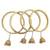 Set of 4 antique gold plated latkan bangle set