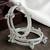 Silver plated set of 4 cz kashmiri ghungroo bangles
