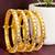 Set of 4 gold plated rajwadi style bangles