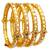 Set of 4 gold plated rajwadi style bangles