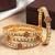 Set of 4 gold plated kundan rajwadi style bangles