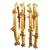 Gold plated set of 4 kashmiri ghungroo bangles