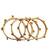 Gold plated set of 4 kashmiri ghungroo bangles