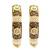 Gold plated set of 2 meenakari moti bangles