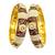 Gold plated set of 2 meenakari moti bangles