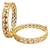 Set of 2 gold plated geometric moissanite screw bangles