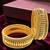 Set of 6 gold plated shindeshahi tode style bangle set