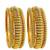 Set of 6 gold plated shindeshahi tode style bangle set