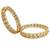 Set of 2 gold plated geometric moissanite screw bangles