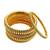 Set of 6 gold plated shindeshahi tode style bangle set