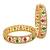 Set of 2 gold plated moti bangle set