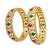 Set of 2 gold plated moti bangle set