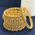 Set of 6 antique gold plated filigree design bangle set