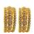 Set of 6 antique gold plated filigree design bangle set