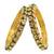 Gold plated toda kundan meenakari set of 2 bangles