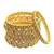 Set of 6 antique gold plated filigree design bangle set