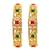 Set of 2 gold plated geometric cutout design bangle set