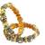 Gold plated set of 2 meenakari kundan bangles