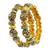 Gold plated set of 2 meenakari kundan bangles