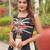 black colour Pure Cotton Gamthi Work Lehenga Set