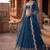 Elegance Royal Blue Zari and Sequins Embroidered Indian Designer Wedding Lehenga Choli
