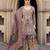 Multicolor heavy chinon digital print suit set