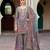 Multicolor heavy chinon digital print suit set