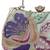   woven reverie mint green multi abstract floral embroidered clutch