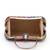   woven reverie coral multi abstract floral embroidered clutch